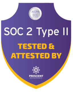SOC 2 Type II — Tested & Attested by Prescient Assurance