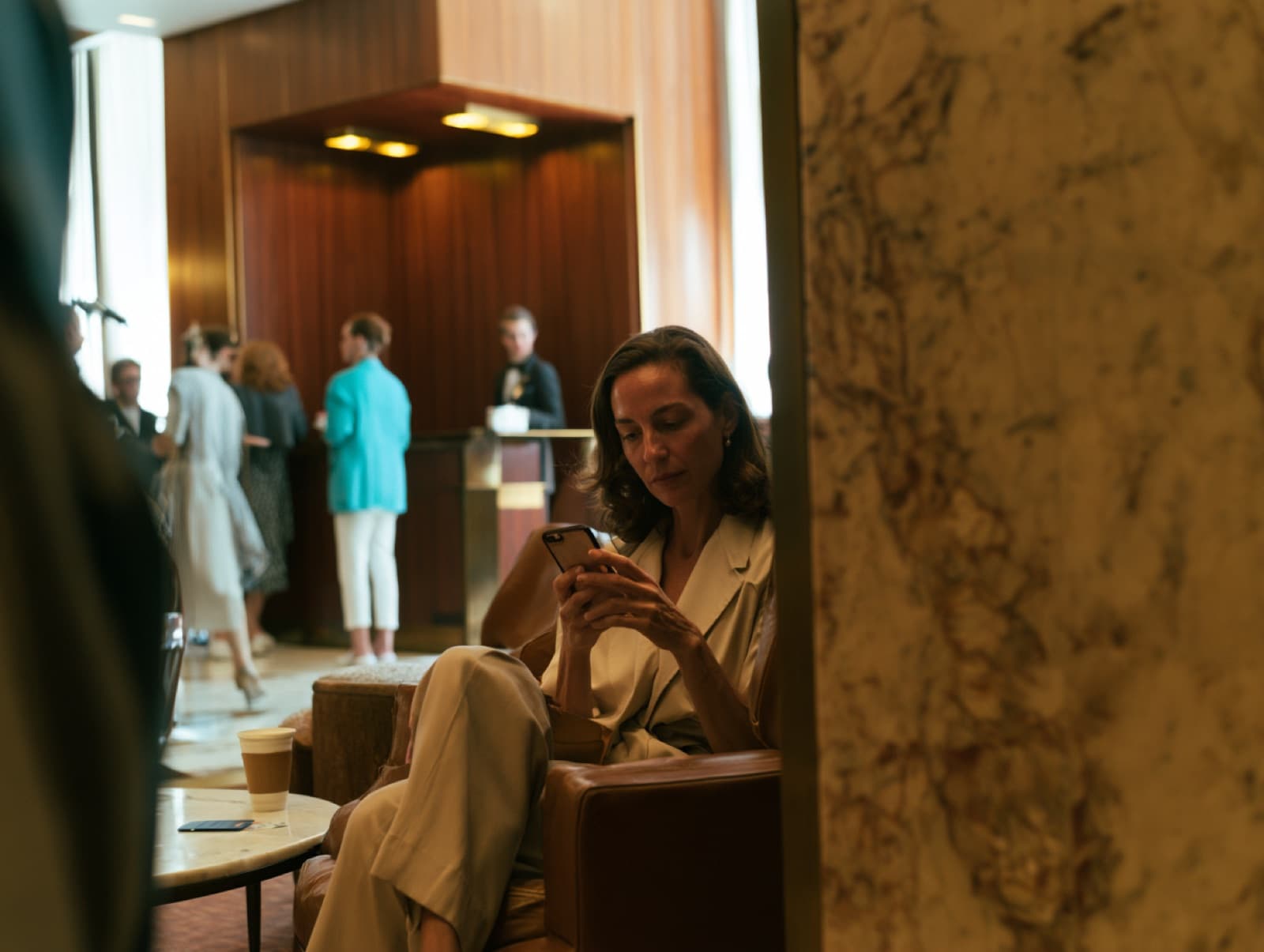 A member enjoying a members' club