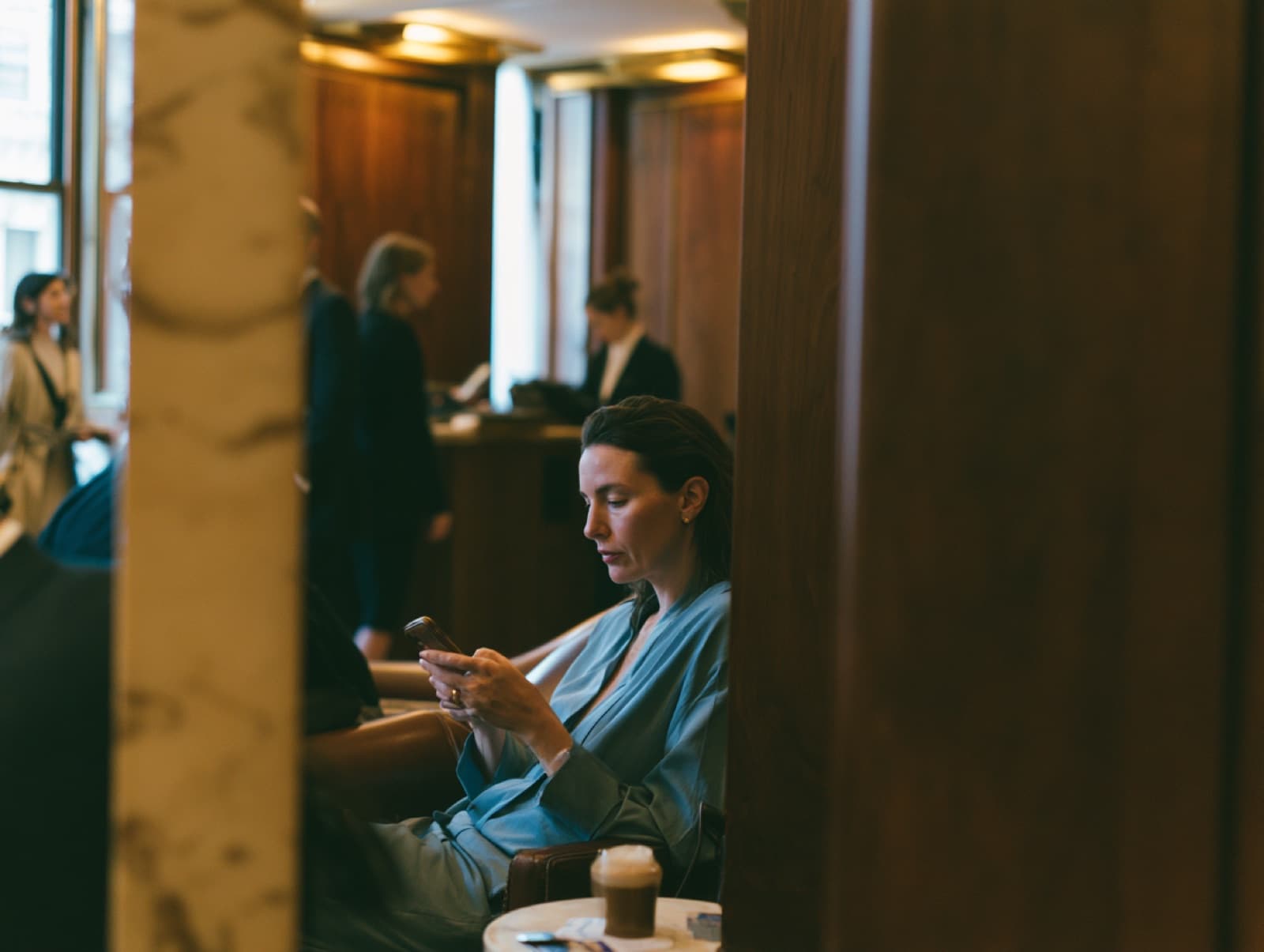 Members socialising in a members' club