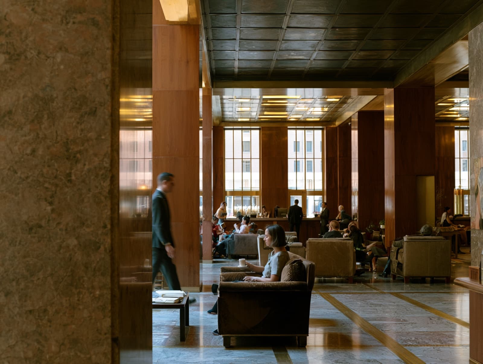A member enjoying a members' club