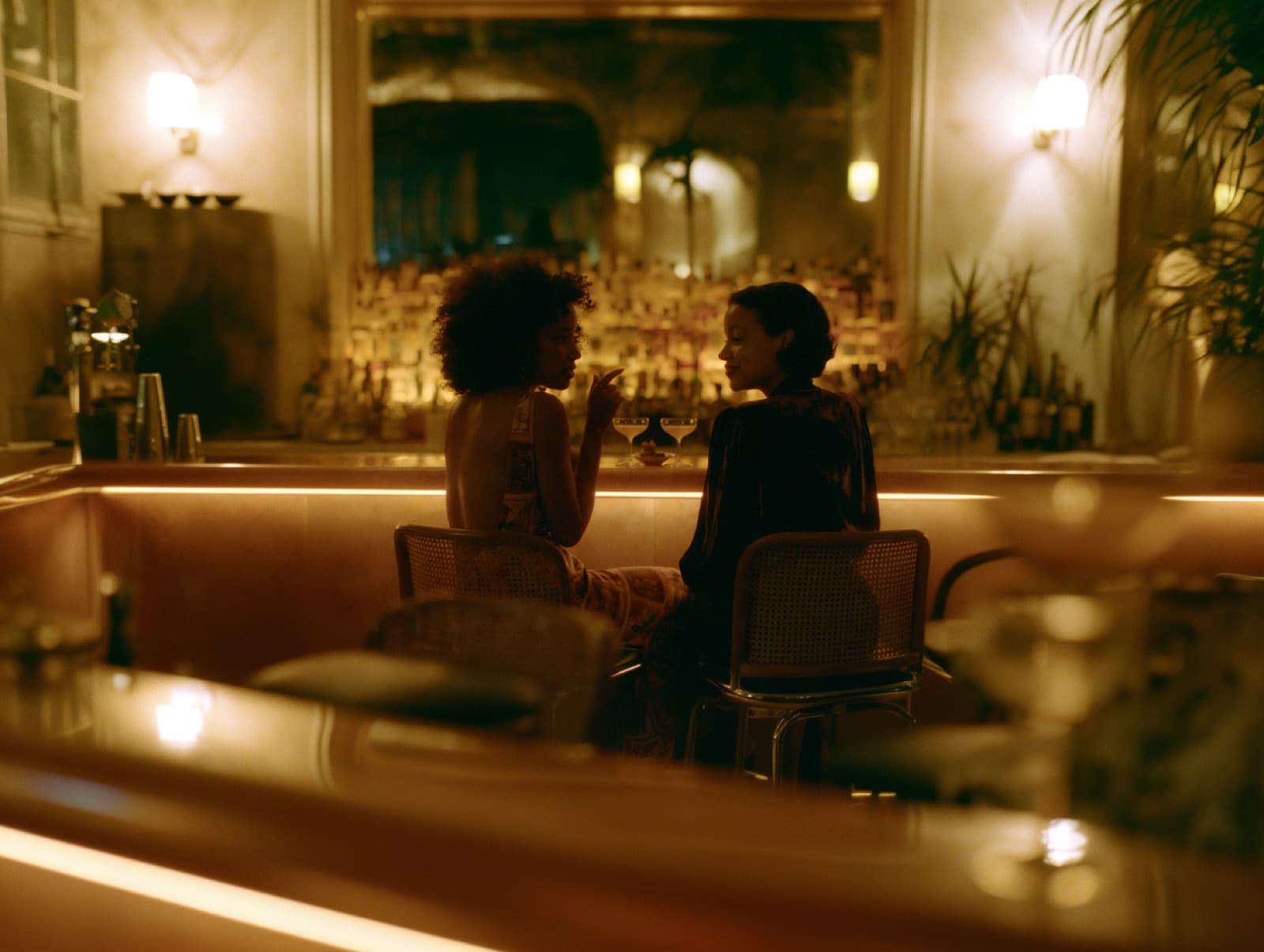 Members socialising in a members' club